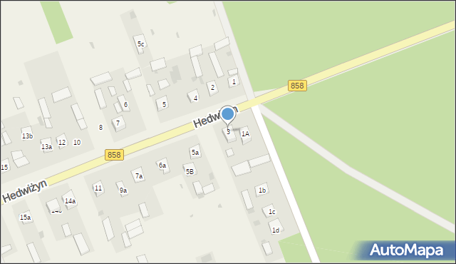 Hedwiżyn, Hedwiżyn, 3, mapa Hedwiżyn