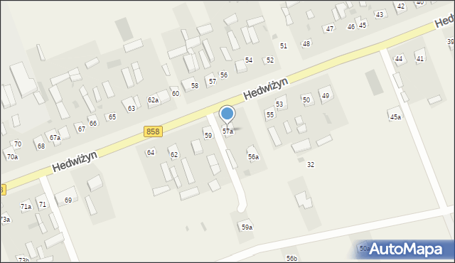 Hedwiżyn, Hedwiżyn, 57a, mapa Hedwiżyn