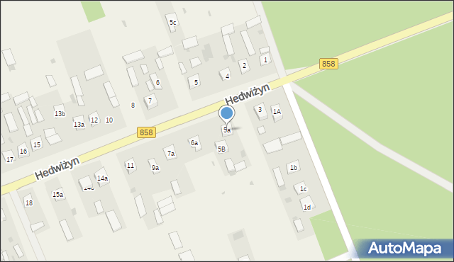 Hedwiżyn, Hedwiżyn, 5a, mapa Hedwiżyn