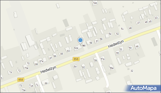 Hedwiżyn, Hedwiżyn, 61, mapa Hedwiżyn