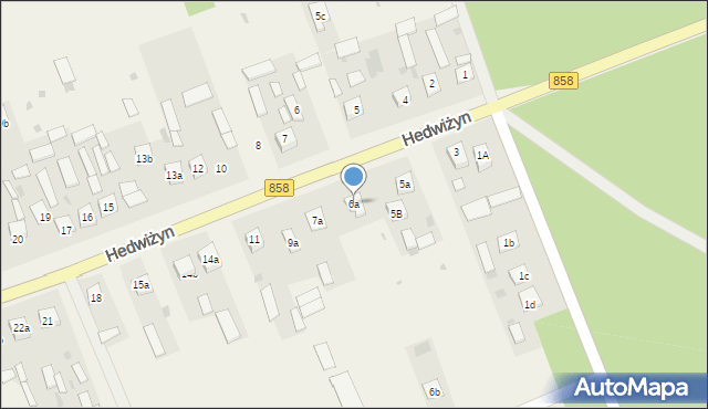 Hedwiżyn, Hedwiżyn, 6a, mapa Hedwiżyn