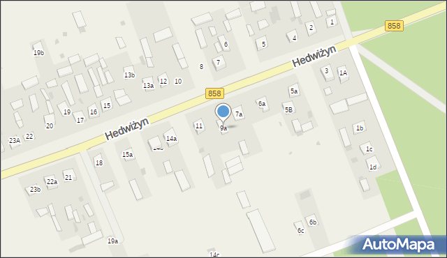 Hedwiżyn, Hedwiżyn, 9a, mapa Hedwiżyn