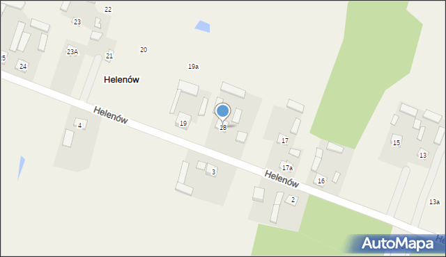 Helenów, Helenów, 18, mapa Helenów