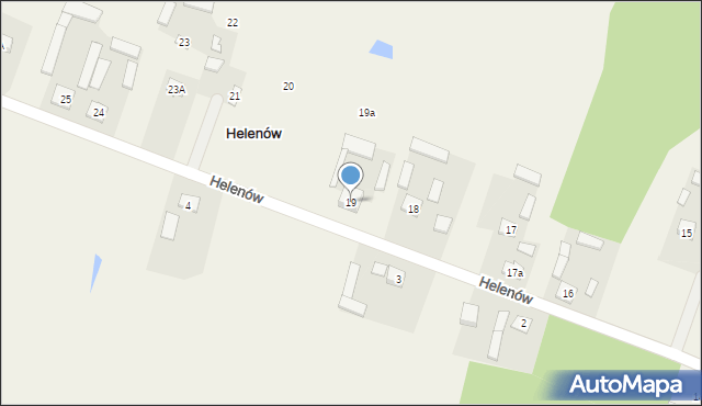 Helenów, Helenów, 19, mapa Helenów