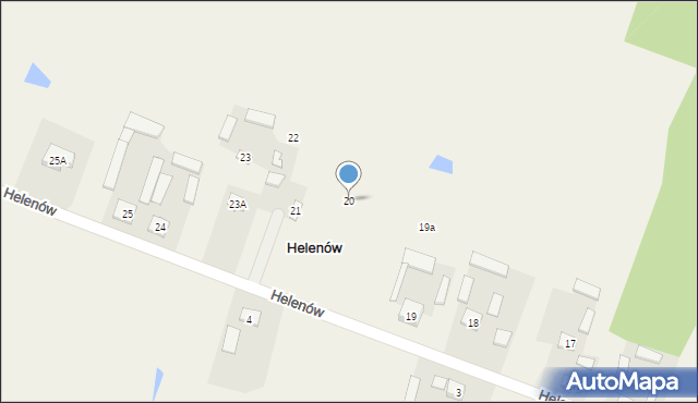 Helenów, Helenów, 20, mapa Helenów