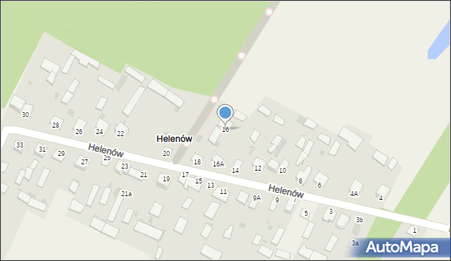 Helenów, Helenów, 16, mapa Helenów