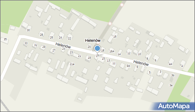 Helenów, Helenów, 17, mapa Helenów