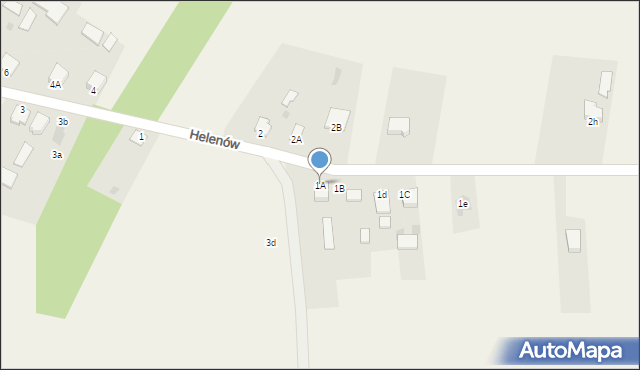 Helenów, Helenów, 1A, mapa Helenów