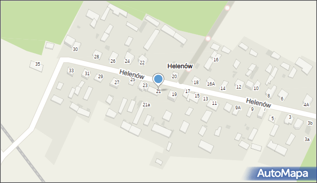 Helenów, Helenów, 21, mapa Helenów