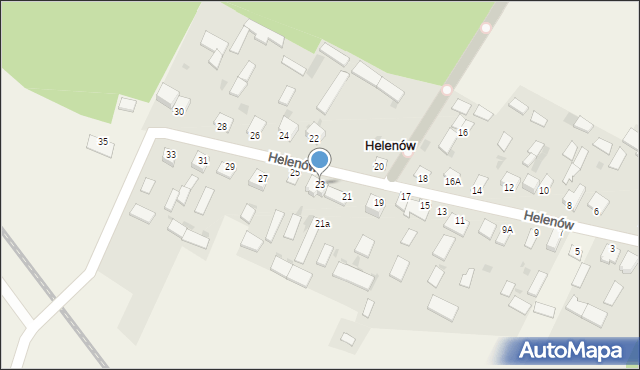 Helenów, Helenów, 23, mapa Helenów