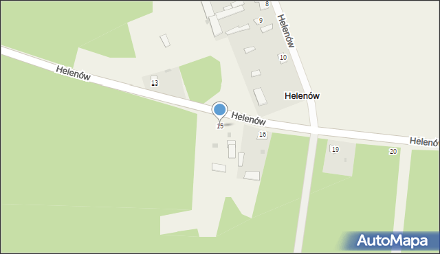 Helenów, Helenów, 15, mapa Helenów