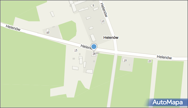 Helenów, Helenów, 16, mapa Helenów