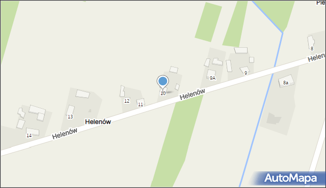 Helenów, Helenów, 10, mapa Helenów