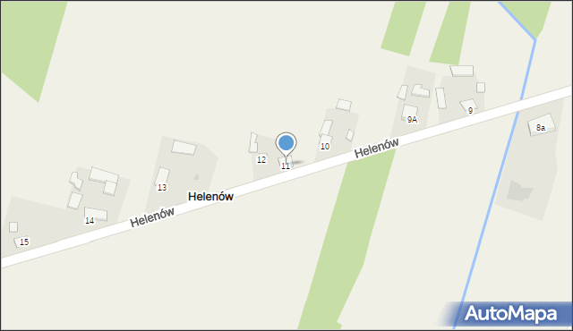 Helenów, Helenów, 11, mapa Helenów