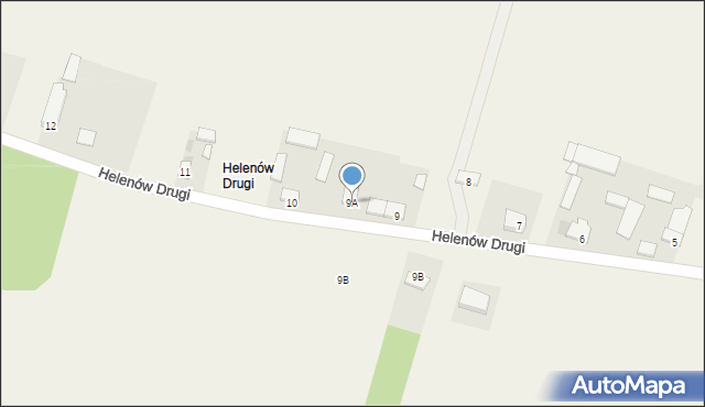 Helenów, Helenów Drugi, 9A, mapa Helenów