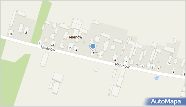 Helenów, Helenów, 13, mapa Helenów