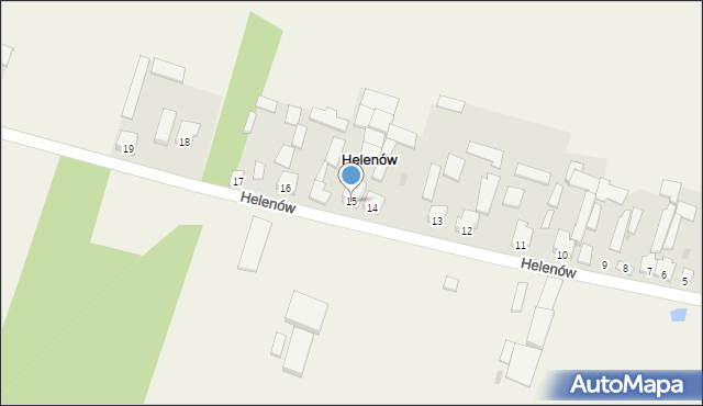 Helenów, Helenów, 15, mapa Helenów