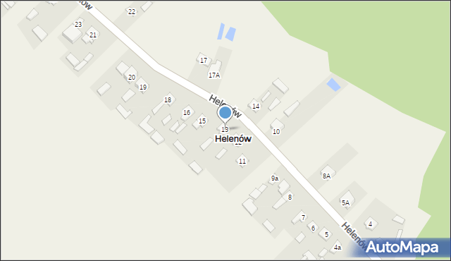 Helenów, Helenów, 13, mapa Helenów