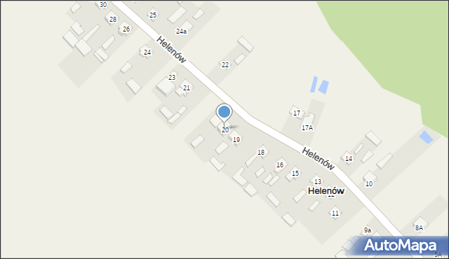 Helenów, Helenów, 20, mapa Helenów