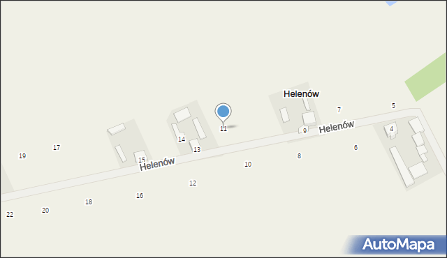 Helenów, Helenów, 11, mapa Helenów