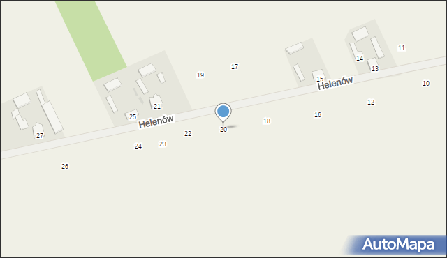 Helenów, Helenów, 20, mapa Helenów