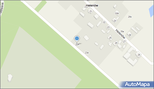 Helenów, Helenów, 22A, mapa Helenów