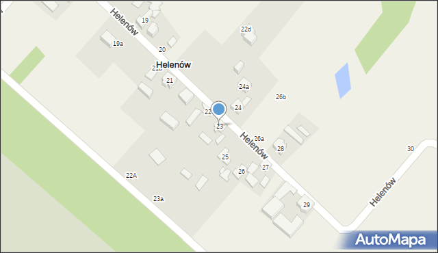 Helenów, Helenów, 23, mapa Helenów