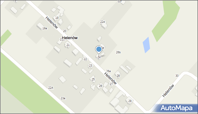 Helenów, Helenów, 24, mapa Helenów