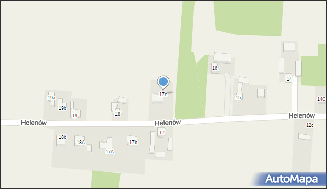 Helenów, Helenów, 17c, mapa Helenów