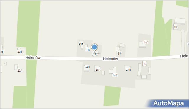 Helenów, Helenów, 19, mapa Helenów