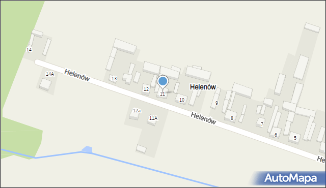 Helenów, Helenów, 11, mapa Helenów