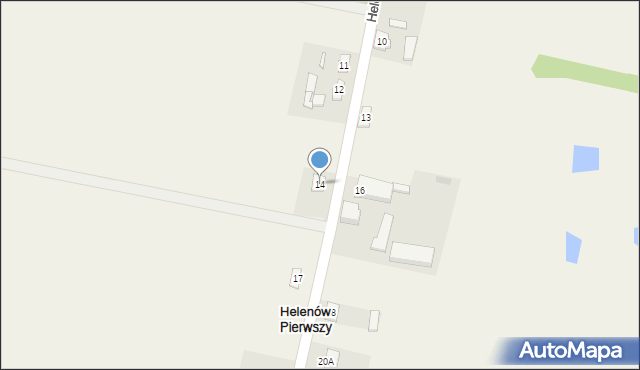 Helenów Pierwszy, Helenów Pierwszy, 14, mapa Helenów Pierwszy