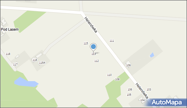 Helenówka, Helenówka, 113, mapa Helenówka