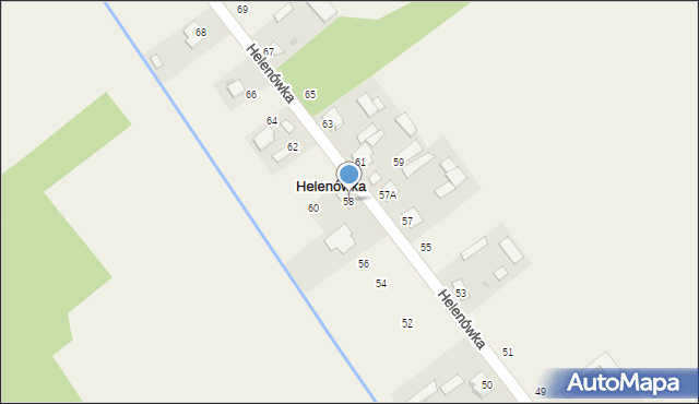 Helenówka, Helenówka, 58, mapa Helenówka