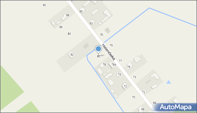Helenówka, Helenówka, 80, mapa Helenówka
