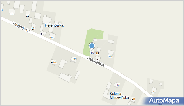 Helenówka, Helenówka, 8A, mapa Helenówka