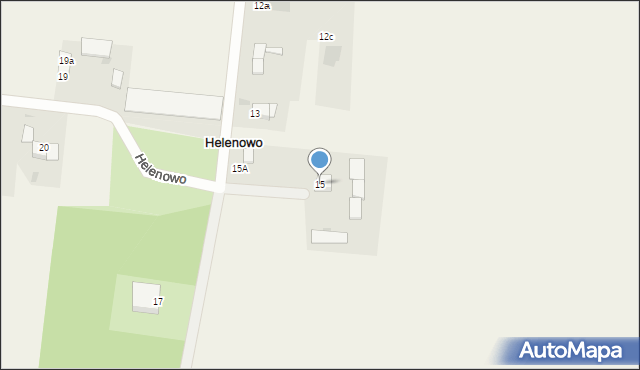 Helenowo, Helenowo, 15, mapa Helenowo