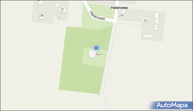 Helenowo, Helenowo, 17, mapa Helenowo