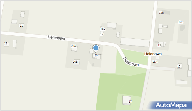 Helenowo, Helenowo, 20, mapa Helenowo