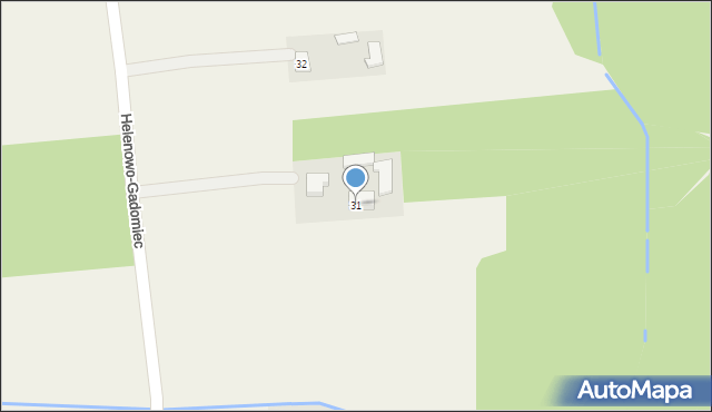 Helenowo Nowe, Helenowo-Gadomiec, 31, mapa Helenowo Nowe