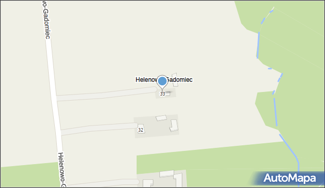 Helenowo Nowe, Helenowo-Gadomiec, 33, mapa Helenowo Nowe