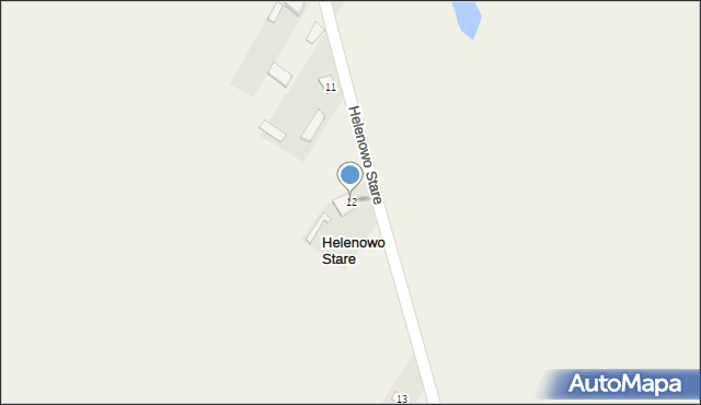 Helenowo Stare, Helenowo Stare, 12, mapa Helenowo Stare