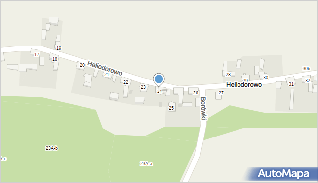 Heliodorowo, Heliodorowo, 24, mapa Heliodorowo