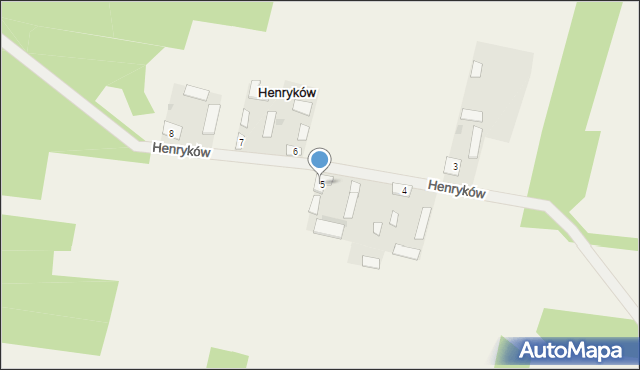 Henryków, Henryków, 5, mapa Henryków