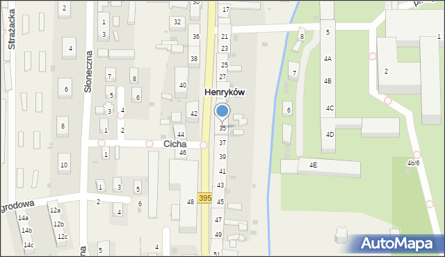 Henryków, Henryka Brodatego, 35, mapa Henryków