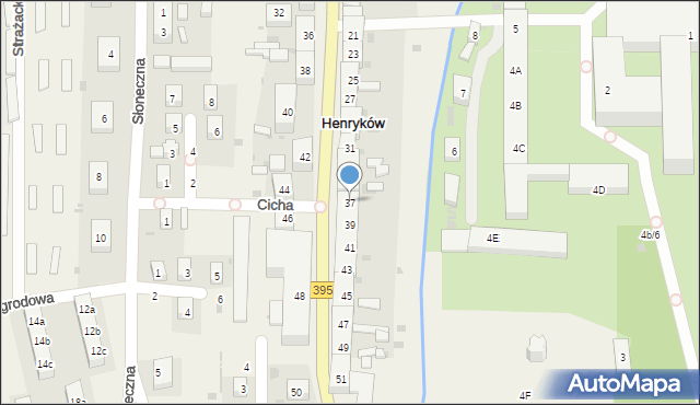 Henryków, Henryka Brodatego, 37, mapa Henryków