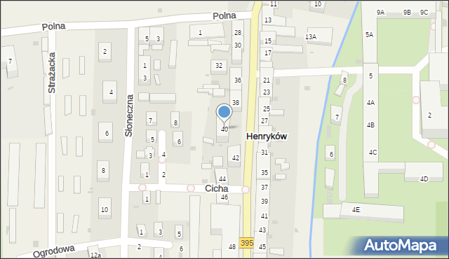 Henryków, Henryka Brodatego, 40, mapa Henryków