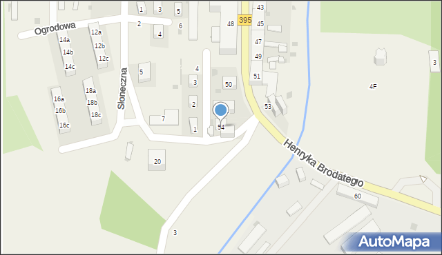 Henryków, Henryka Brodatego, 54, mapa Henryków