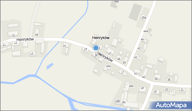 Henryków, Henryków, 16, mapa Henryków