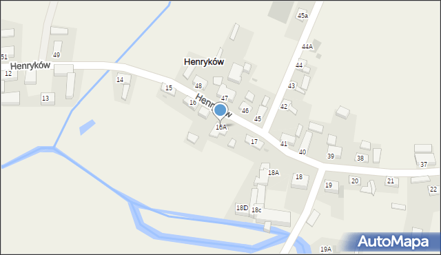 Henryków, Henryków, 16A, mapa Henryków